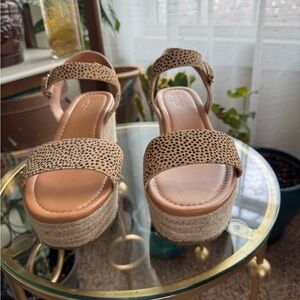 J. Crew Cheetah Print Platform Sandals